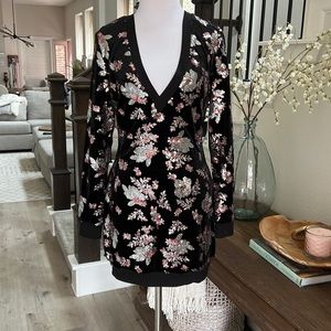 NWT Dress The Population Gorgeous Cocktail/Night out black dress with Sequins M